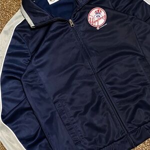 Navy and White Men's Lightweight Jacket